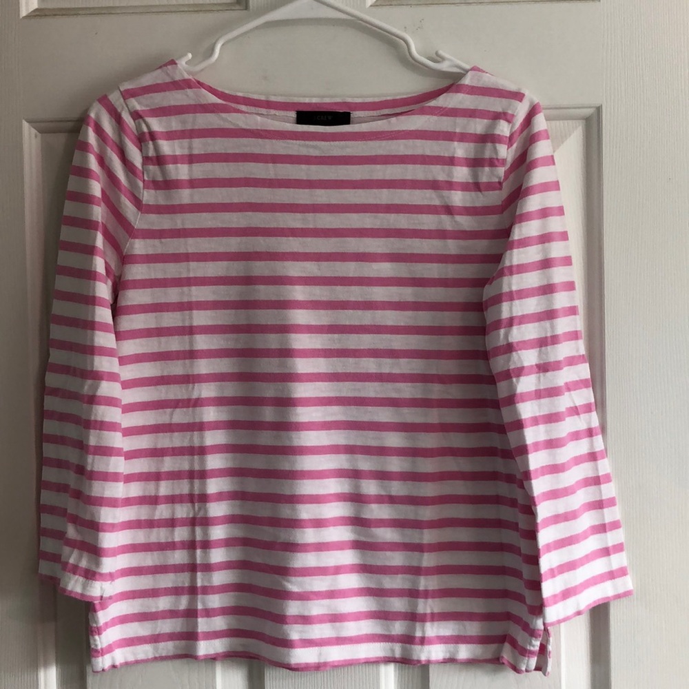 J.Crew striped boatneck t-shirt